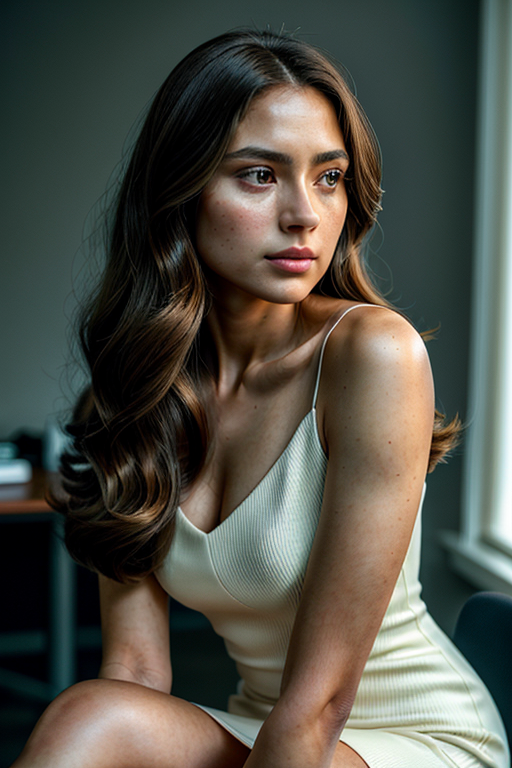 office woman stock image
